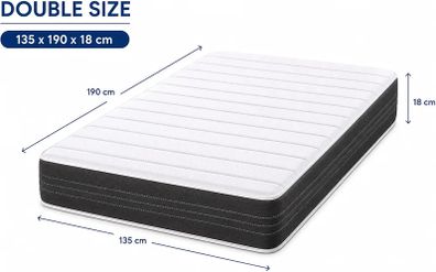 Double mattress - 135cm x 190cm