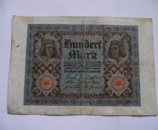 Germany. Reichsbanknote. 100 Mark (1.11.1920)