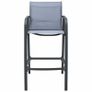 Garden Bar Chairs 2 pcs Grey Textilene Image 3