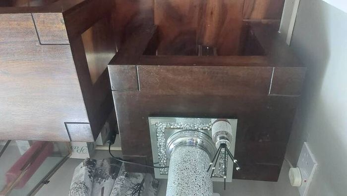solid oak cabinet/sideboard  coffee table and side tables  for sale