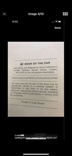 AA Vintage Book of the Car