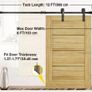 Barn Door Hardware Kit Barn Door Kit 14 Ft Carbon Steel For Double Doors Image 6
