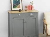 Sideboard Kitchen cabinet with worktop  Hallway Cabinet Grey