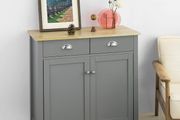 Sideboard Kitchen cabinet with worktop  Hallway Cabinet Grey