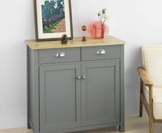 Sideboard Kitchen cabinet with worktop  Hallway Cabinet Grey