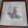 2 x vintage framed peter rabbit pictures Image 5