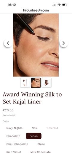 Hildun Beauty Silk to Set Kajal Eye Liner in Peacan