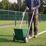 Steel Field Line Marker 11.3kg Dry Powder Chalker with Adjustable 50.100mm Line Width, 2 Heavy-Duty Wheels Image 8