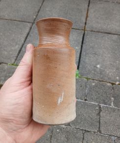 Stoneware ink bottle