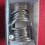 22 Chrome/Silver Curtain Pole Rings Brand New Image 2
