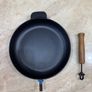Blue enamelled cast iron pan, 28 cm Image 5