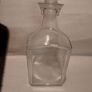 Art deco glass whiskey decanter with lid,,buyer collects or pays postage thank you, good patina condition,,sold as is, see pictures for condition,, Image 8