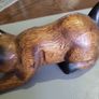 Cat carved wooden Image 4