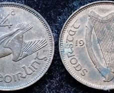[#997] - Ireland 1937 | Irish 1/4d | Farthing | Woodcock | KM.1 | UNC