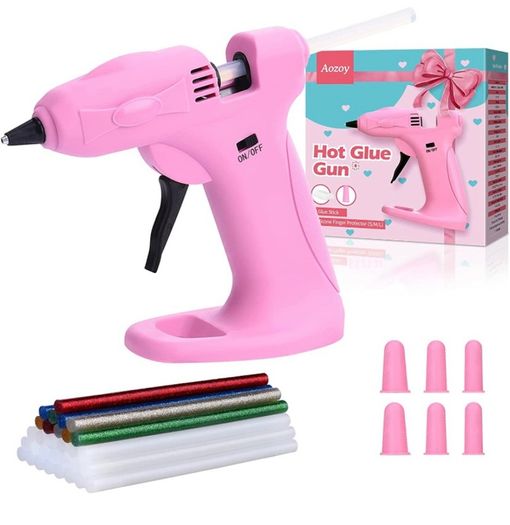 Hot Glue Gun Dual Power - 60/100W Large Size with Power Off Switch High Temp Heavy Duty Melt Glue Gun Rapid Preheating with 30pcs Glue Sticks(11x150mm) for DIY Arts Craft Home Repairs Wood Glass (FREE POSTAGE)