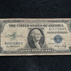 Certificate USA One dollars Bills, blue seal 1935 Letter "E"