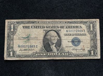Certificate USA One dollars Bills, blue seal 1935 Letter "E"
