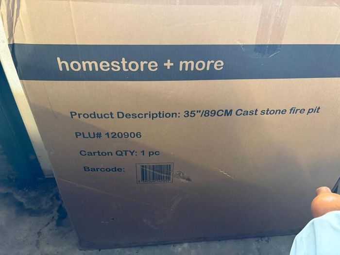 Brand New 89cm Cast Stone Fire Pit