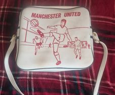 Vintage Manchester United 1970 Football Bag