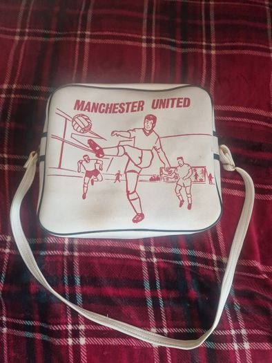 Vintage Manchester United 1970 Football Bag