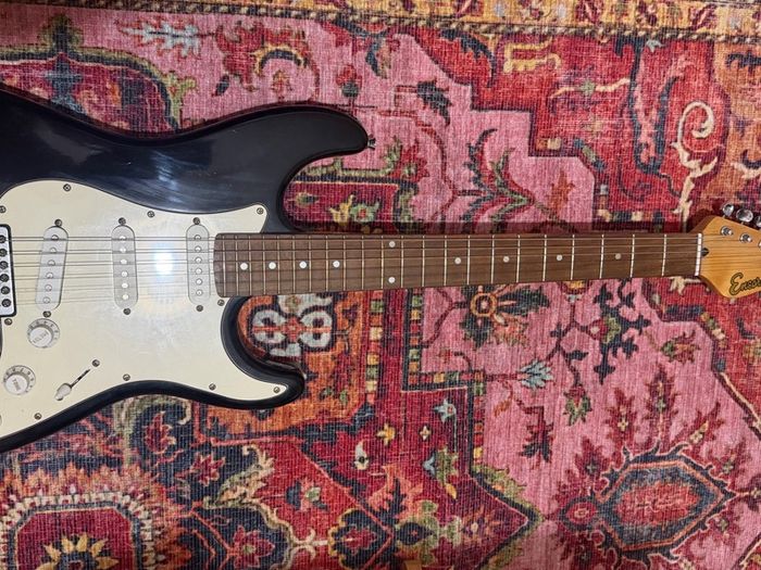 Encore Electric Guitar - Black Strat Style