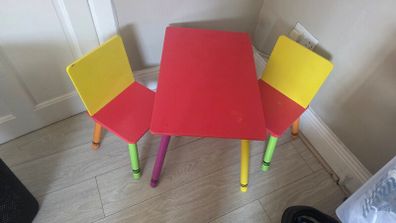 kids table and chairs