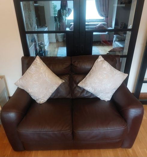 2 seater leather sofa