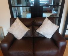 2 seater leather sofa