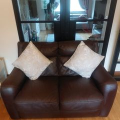 2 seater leather sofa