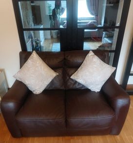 2 seater leather sofa
