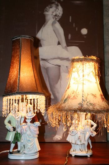 Two Vintage Porcelain Lamps