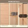 75L x 56W x115Hcm Fir Wood Garden Storage Shed w/ Shelves Wood Tone (FREE SHIPPING) Image 7