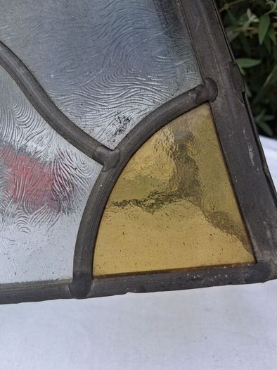 1920's Stained Glass Lamp/Porch Shade