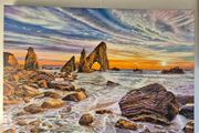 Crohy Head Sea Arch Stack, Co. Donegal | Oil Painting