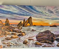 Crohy Head Sea Arch Stack, Co. Donegal | Oil Painting