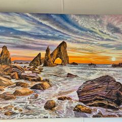 Crohy Head Sea Arch Stack, Co. Donegal | Oil Painting