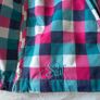 Checkered Pink and Blue Women's Ski Jacket Stuf Image 3