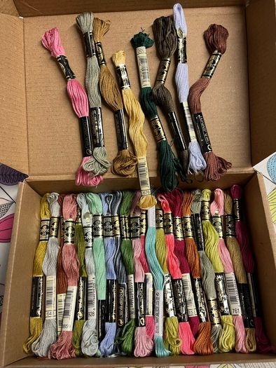 30 DMC Embroidery thread skeins