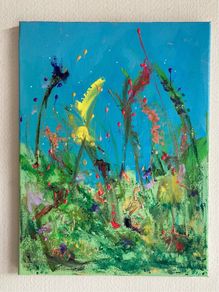 Original Painting Irish Floral art flowers