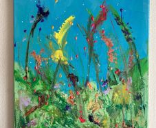 Original Painting Irish Floral art flowers