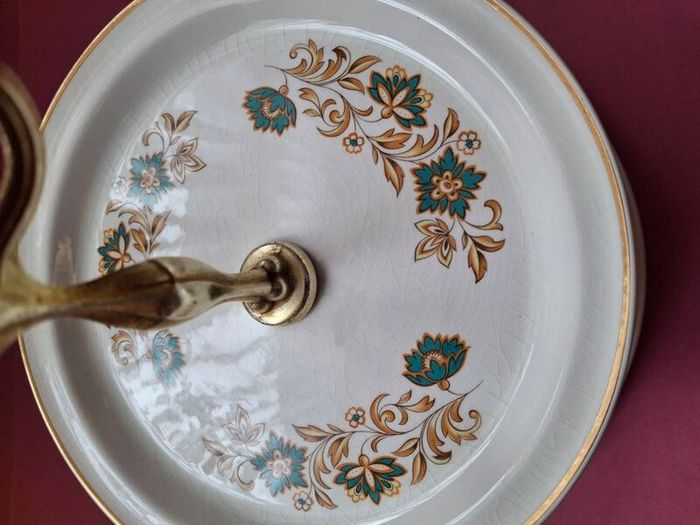 Irish Arklow Pottery Studio Kraft Cake Stand  1970's  Wicklow