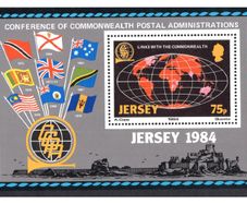 1984 Jersey Links with the Commonwealth Commemorative Stamp Miniature Sheet Mint Never Hinged (MNH)
