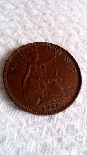 1936 English Farthing.