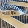 Gorgeous girls H&M blue white stripe dress like new 9-10 Image 3