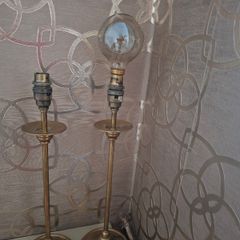 Vintage Brass Lamps (price is for both)