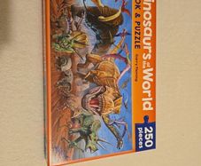 Puzzle 250 pieces - Dinosaurs of the world