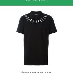 Neil Barrett lightening bolt polo