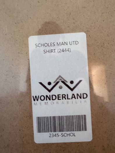 Paul Scholes signed framed Manchester United shirt