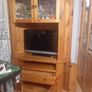 tv unit. Solid Mexican pine. Storage unit. Glass cabinet Image 10