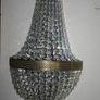 Vintage Large chandelier cut glass Chrome Wall Lights Image 8